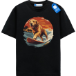 Surfing Golden Retriever Shirt, Beach Dog Lover Gift, Surfing Dog T Shirt