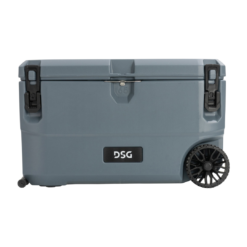 DSG Victory 65 Quart Hard Cooler with Wheels - Gray