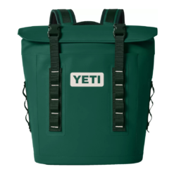 YETI Hopper M12 Series Backpack Soft Sided Coolers with MagShield Access, Black Forest Green