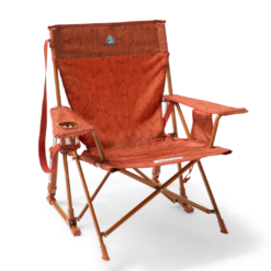 GCI Outdoor Kickback Rocker Chair, Leaf Print Rusted