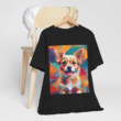 Cute Dog Geometric Art T Shirt