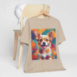 Cute Dog Geometric Art T Shirt