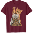 Cute Little Cats Playing Build Wall T Shirt
