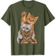 Cute Little Cats Playing Build Wall T Shirt
