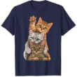 Cute Little Cats Playing Build Wall T Shirt