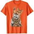 Cute Little Cats Playing Build Wall T Shirt