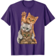 Cute Little Cats Playing Build Wall T Shirt