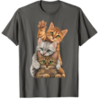 Cute Little Cats Playing Build Wall T Shirt
