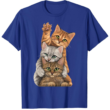 Cute Little Cats Playing Build Wall T Shirt