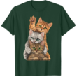 Cute Little Cats Playing Build Wall T Shirt