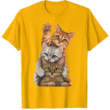 Cute Little Cats Playing Build Wall T Shirt