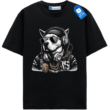 Cool Hip Hop Dog Shirt, Funny Gangsta Dog With Headphones Graphic Tee For Dog Lovers