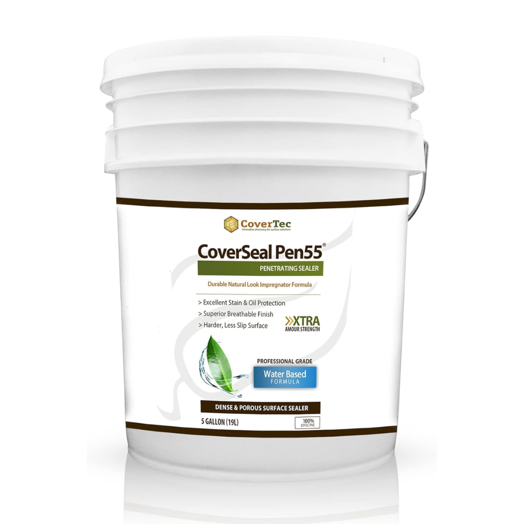CoverSeal PEN55 Clear Fluoropolymer Sealer, Penetrating Oil and Stain Resistant (5 Gal) CoverSeal PEN55 Clear Fluoropolymer Sealer, Penetrating Oil and Stain Resistant (5 Gal)