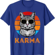 Vintage Karma Cat Shirt, Funny Cool Retro Kitty T Shirt