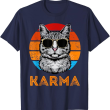 Vintage Karma Cat Shirt, Funny Cool Retro Kitty T Shirt Vintage Karma Cat Shirt, Funny Cool Retro Kitty T Shirt