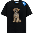Cute Schnauzer Puppy T-Shirt, Cute Realistic Dog Lover Tee For Pet Parents