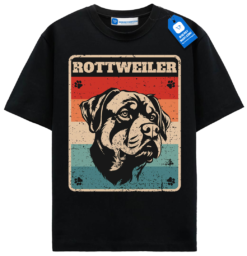 Vintage Rottweiler Dog Shirt, Retro Rottweiler Tee, Retro Dog Portrait Tee For Dog Lovers