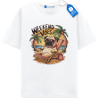Weekend Vibes Pug T Shirt, Beach Dog Shirt, Funny Beach Dog Lover Tee