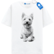 Westie Sketch Dog Shirt, Cute West Highland Terrier Tee For Pet Lovers