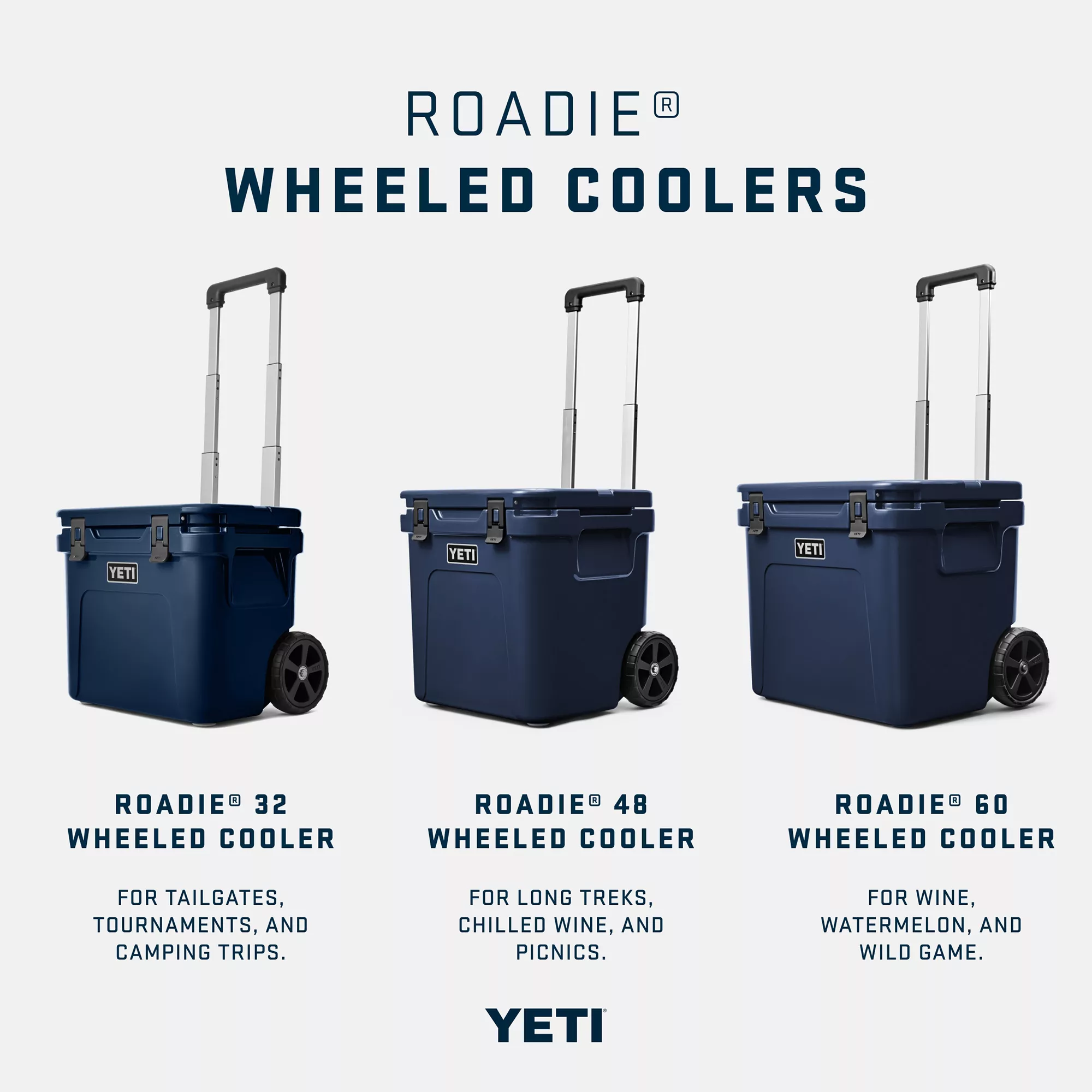 YETI Roadie 60 Wheeled Cooler, Rescue Red YETI Roadie 60 Wheeled Cooler, Rescue Red - Image 2