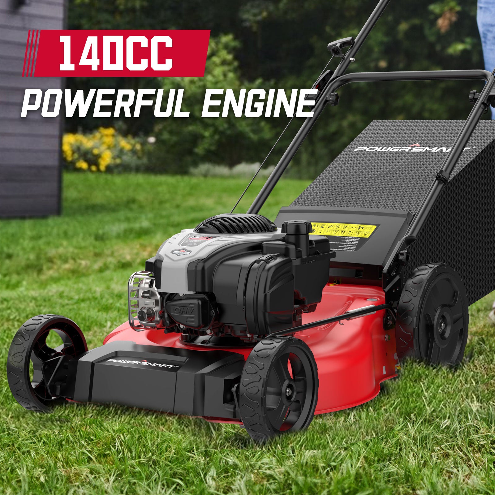 Powersmart 21" 140cc Gas Push Lawn Mower w/ Briggs & Stratton 550EX Engine B8721P Powersmart 21" 140cc Gas Push Lawn Mower w/ Briggs & Stratton 550EX Engine B8721P - Image 6