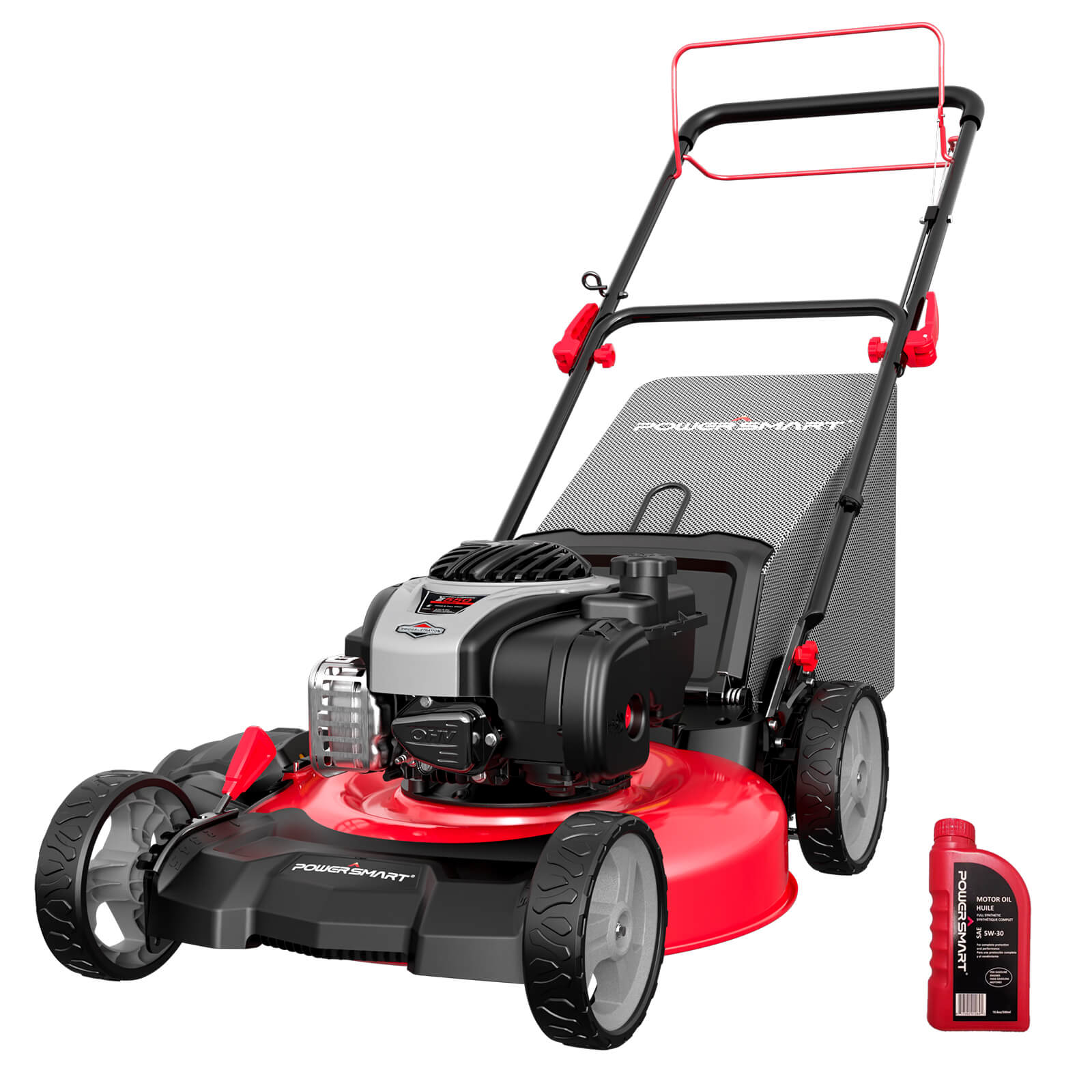 Powersmart 21" 140cc Gas Self-Propelled Lawn Mower with Briggs & Stratton Engine HB8622S Powersmart 21" 140cc Gas Self-Propelled Lawn Mower with Briggs & Stratton Engine HB8622S