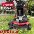 Powersmart 21" 140cc Gas Self-Propelled Lawn Mower with Briggs & Stratton Engine HB8622S Powersmart 21" 140cc Gas Self-Propelled Lawn Mower with Briggs & Stratton Engine HB8622S