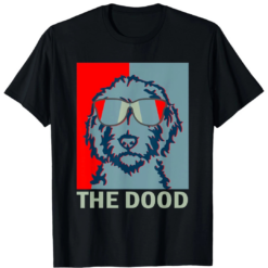 The Dood Dog Shirt, Funny Labradoodle Dog Retro Poster Style Tee