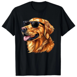 Cool Golden Retriever Sunglasses Shirt, Funny Dog Lover Gift Tee