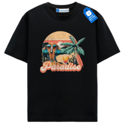 Dachshund Beach Paradise T Shirt, Summer Dog Lover Gift, Beach Dog Tee