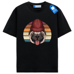 Hipster Pug T Shirt, Funny Retro Dog Lover Gift, Retro Dog Shirt