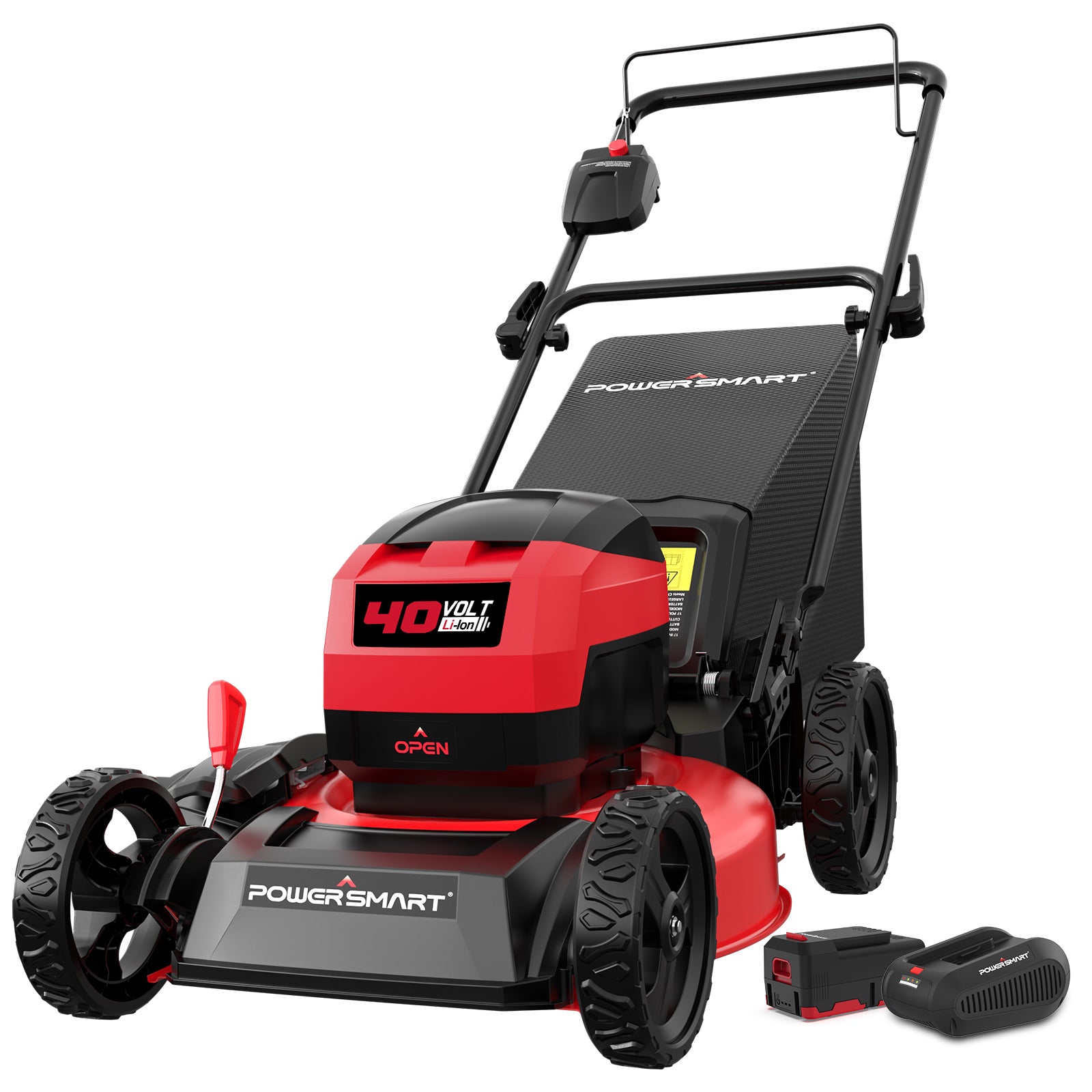 Powersmart 40V 17" Cordless Push Lawn Mower w/ 4.0Ah Battery & Charger MB2418A Powersmart 40V 17" Cordless Push Lawn Mower w/ 4.0Ah Battery & Charger MB2418A
