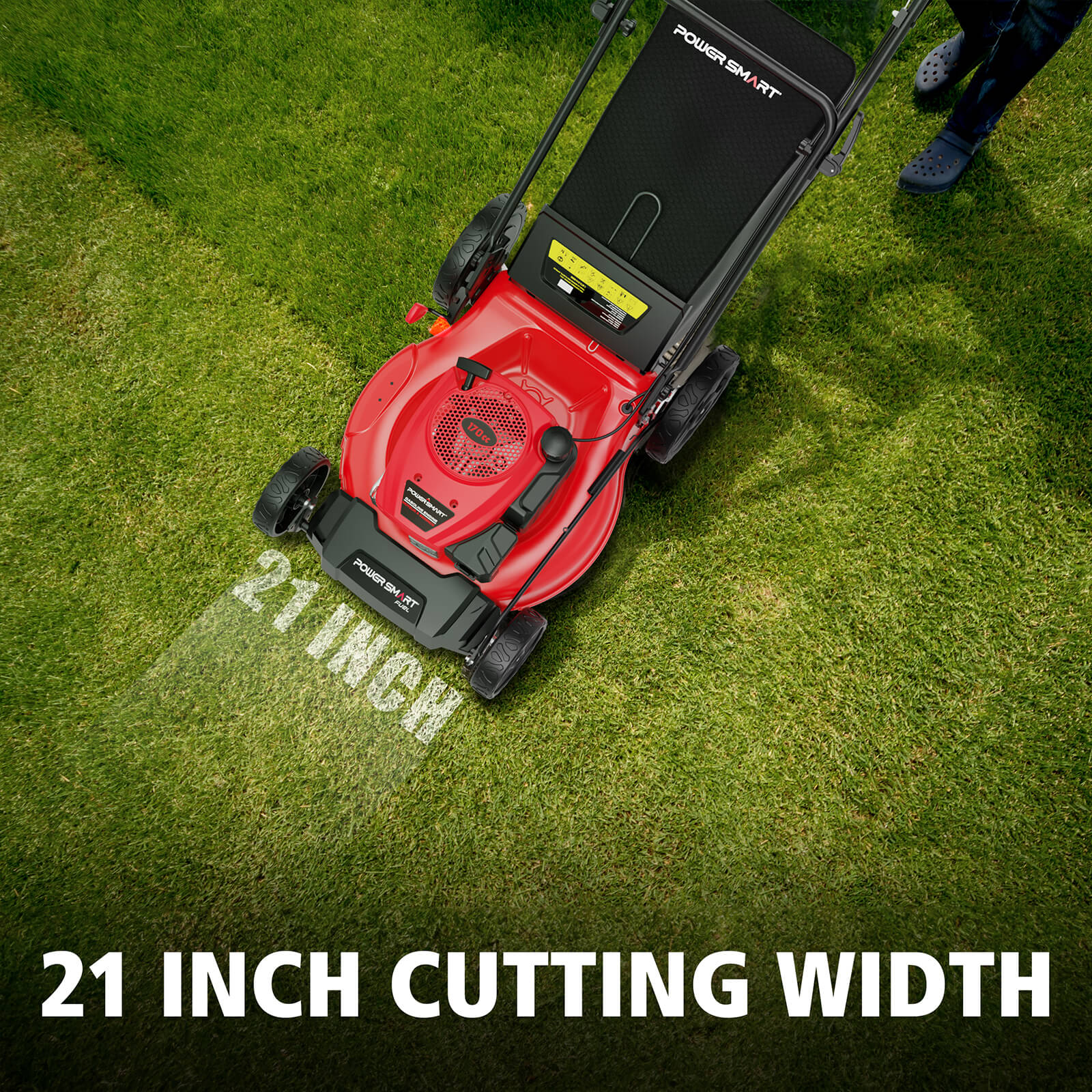 Powersmart 21 " 170cc Gas Self-Propelled 3-in-1 Lawn Mower V8721S Powersmart 21 " 170cc Gas Self-Propelled 3-in-1 Lawn Mower V8721S - Image 9