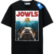 Funny Bulldog Shirt, Jowls Parody Dog T-Shirt for Pet & Burger Lovers