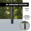 Lifetime 7.5ft. – 10ft. Adjustable Height 54” Shatterproof Outdoor Portable Basketball System (90962)