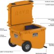 RovR Hard Cooler – Heavy Duty Insulated Cooler Box for Camping, Beach, Travel, Tailgating, Fishing, and Parties – Rugged Portable Cooler for Long Ice Retention