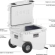 RovR Hard Cooler – Heavy Duty Insulated Cooler Box for Camping, Beach, Travel, Tailgating, Fishing, and Parties – Rugged Portable Cooler for Long Ice Retention