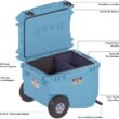 RovR Hard Cooler – Heavy Duty Insulated Cooler Box for Camping, Beach, Travel, Tailgating, Fishing, and Parties – Rugged Portable Cooler for Long Ice Retention
