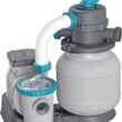 Bestway 1,500 Gallon Sand Filter Pump for 300 to 11,200 Gallon Above Ground Outdoor Swimming Pools with ChemConnect Clean Water Dispenser