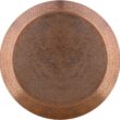 Modern Cylindrical Aluminum Hammered Embossed Texturing, Metal Drum Coffee Table with Removable Lid for Storage,Fully Assembled, for The Living Room and Bedroom, Copper
