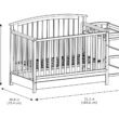 Storkcraft Steveston 5-in-1 Convertible Crib and Changer with Drawer (White) – GREENGUARD Gold Certified, Crib and Changing -Table Combo with Drawer, Converts to Toddler Bed, Daybed and Full-Size Bed