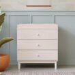 Babyletto Gelato 3-Drawer Changer Dresser with Removable Changing Tray in Washed Natural and White, Greenguard Gold Certified