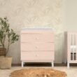 Babyletto Gelato 3-Drawer Changer Dresser with Removable Changing Tray in Washed Natural and White, Greenguard Gold Certified
