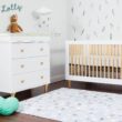 Babyletto Lolly 3-Drawer Changer Dresser with Removable Changing Tray in White and Natural, Greenguard Gold Certified