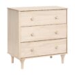 Babyletto Lolly Changing Table Dresser Combo w/Removable Tray,Easy to Assemble Diaper Station, Washed Natural