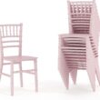 Flash Furniture Hercules Series Children's Resin Event Chairs, Commercial/Residential All Occasion Chairs for Kids, 330 lb. Static Weight Capacity, Set of 10, Pink