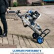 Evolution Power Tools, MCS Stand, Mitering Chop Saw Stand with Powerlift Assist Evolution Power Tools, MCS Stand, Mitering Chop Saw Stand with Powerlift Assist | Heavy-Duty Steel Frame, All-Terrain Wheels, Compatible with Evolution S355CPS, R355CPS, Gas-Strut Lift