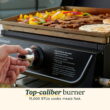 Cuisinart 17” Tabletop Gas Griddle with Hood, Easy Assembly, Outdoor Flat-Top, 255 Sq. In Cooking Space
