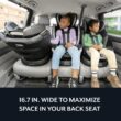 Evenflo Revolve360 Slim 2-in-1 Rotational Car Seat with Quick Clean Cover (Sutton Purple)