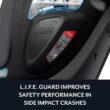 Evenflo Revolve360 Slim 2-in-1 Rotational Car Seat with Quick Clean Cover (Sutton Purple)
